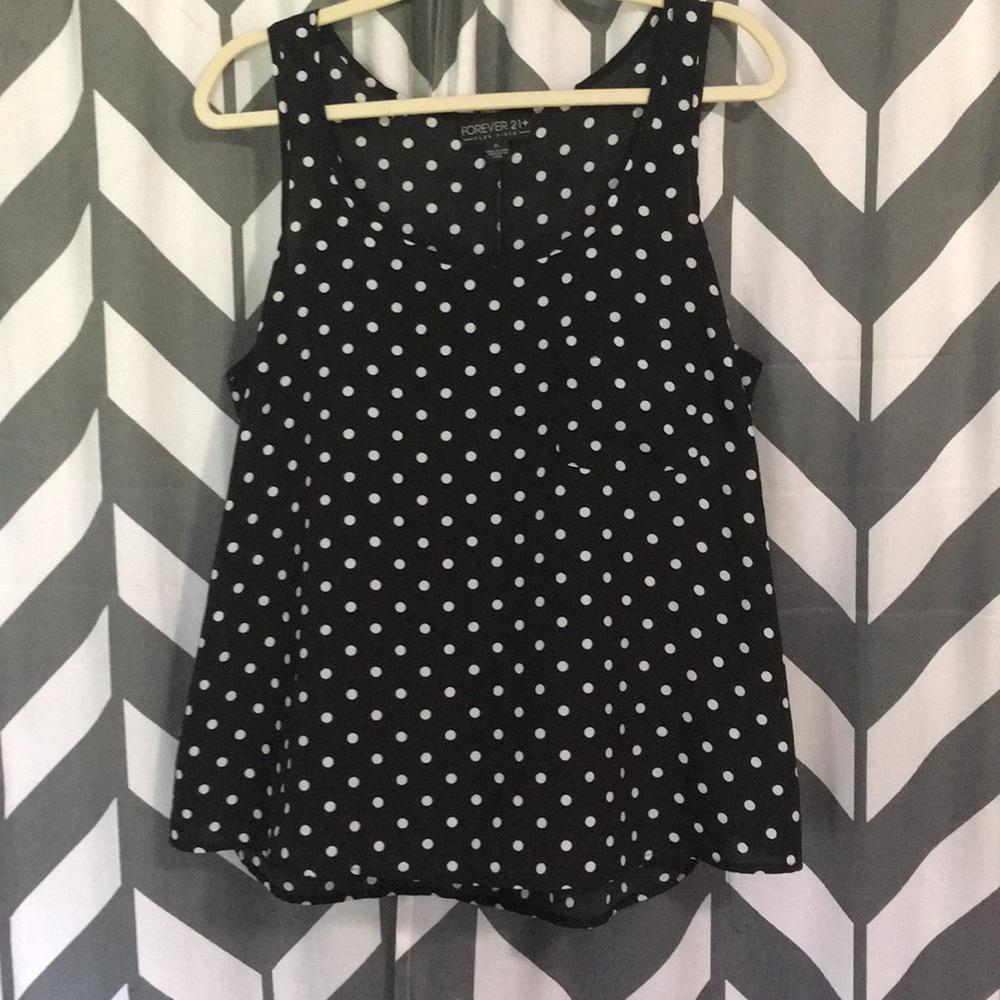 Polka dot tank top